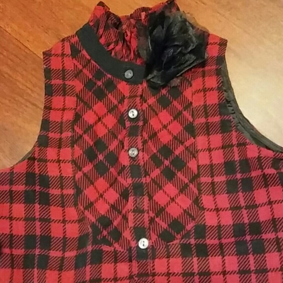 Ralph Lauren Girl's Plaid Holiday Dress - Picture 2 of 4